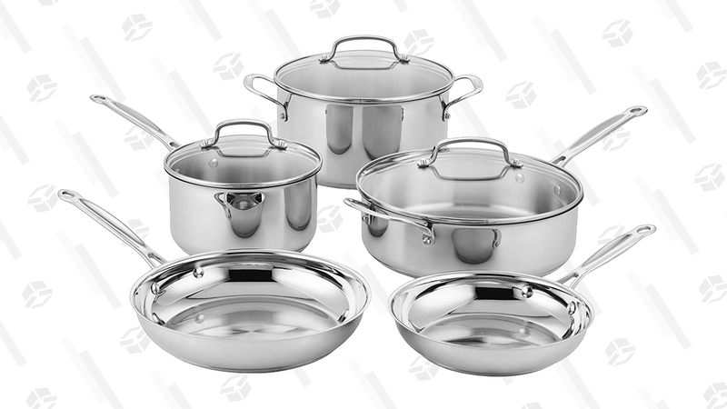 Set de cocina Cuisinart de 8 piezas de acero inoxidable | $100 | AmazonGráfico: Erica Offutt